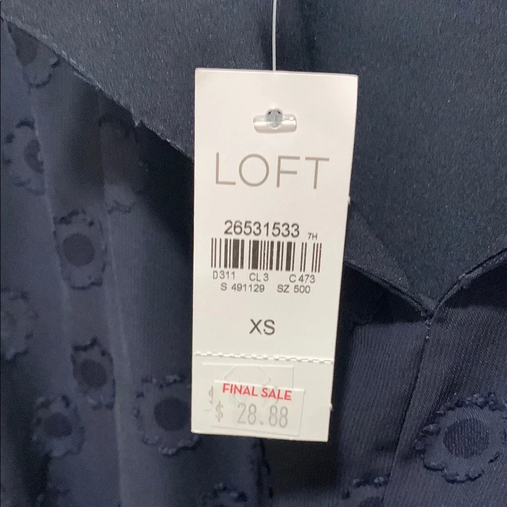Elegant Navy Blue Women's Top - Picture 8 of 9